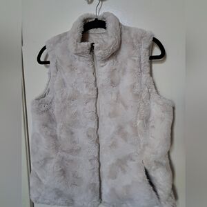 White Faux Fur Vest